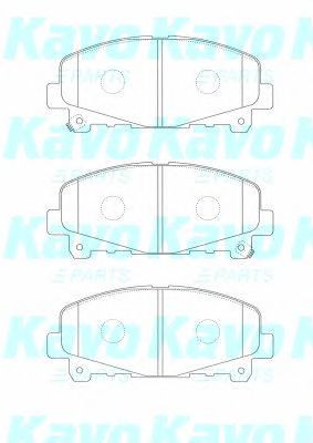 KAVO PARTS bp2060 -  Комплект тормозных колодок, дисковый тормоз